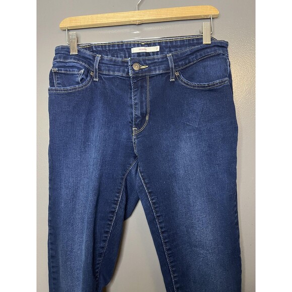 Levis 711 Skinny Jeans Womens 31 Blue Mid Rise Stretch Denim Pants Water Less - Picture 1 of 10